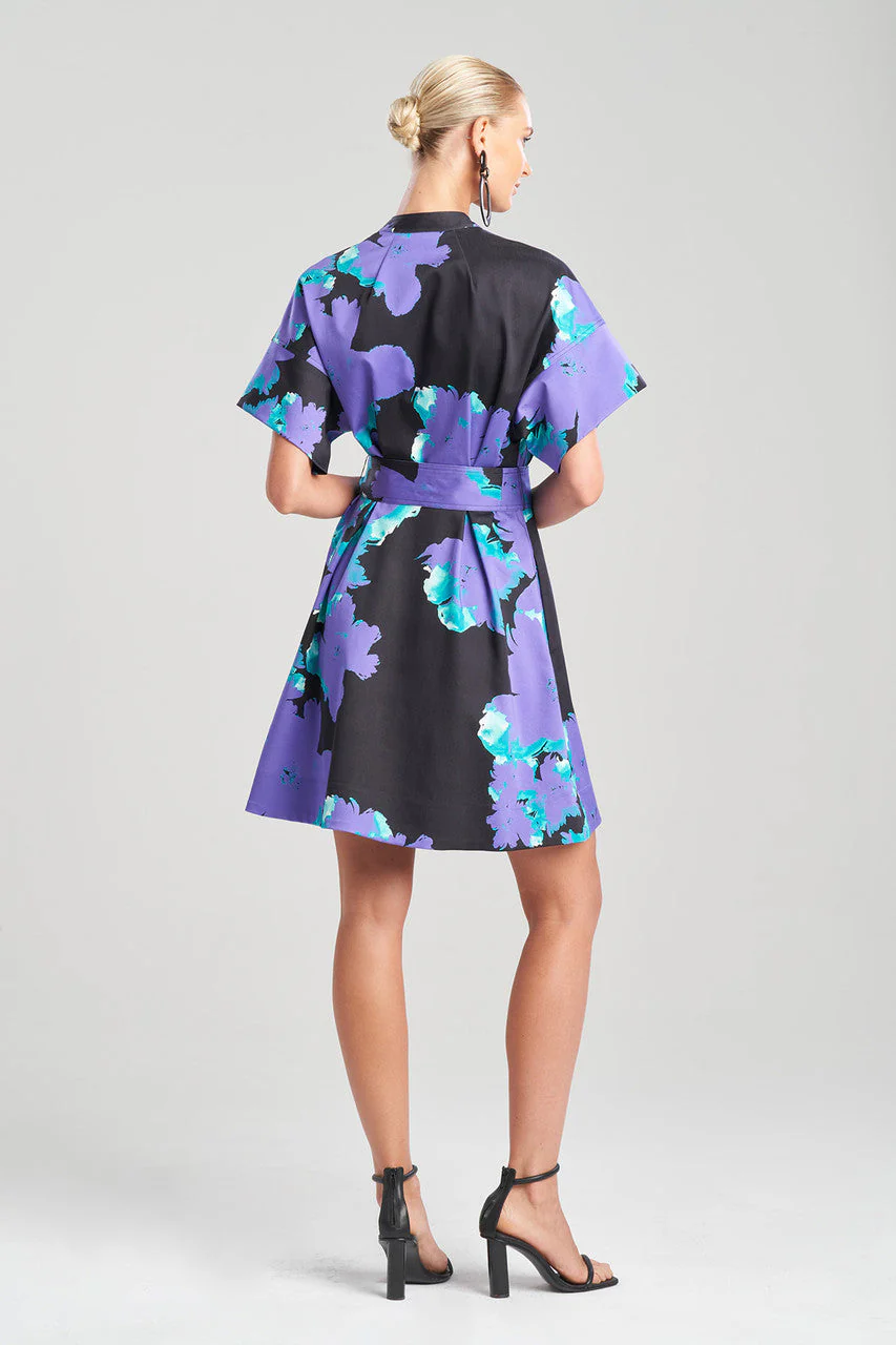 Taichou Cotton Chino Mandarin Belted Shirtdress - Image 3
