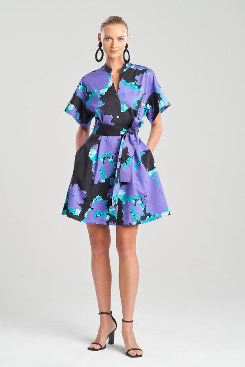 Taichou Cotton Chino Mandarin Belted Shirtdress - Image 7