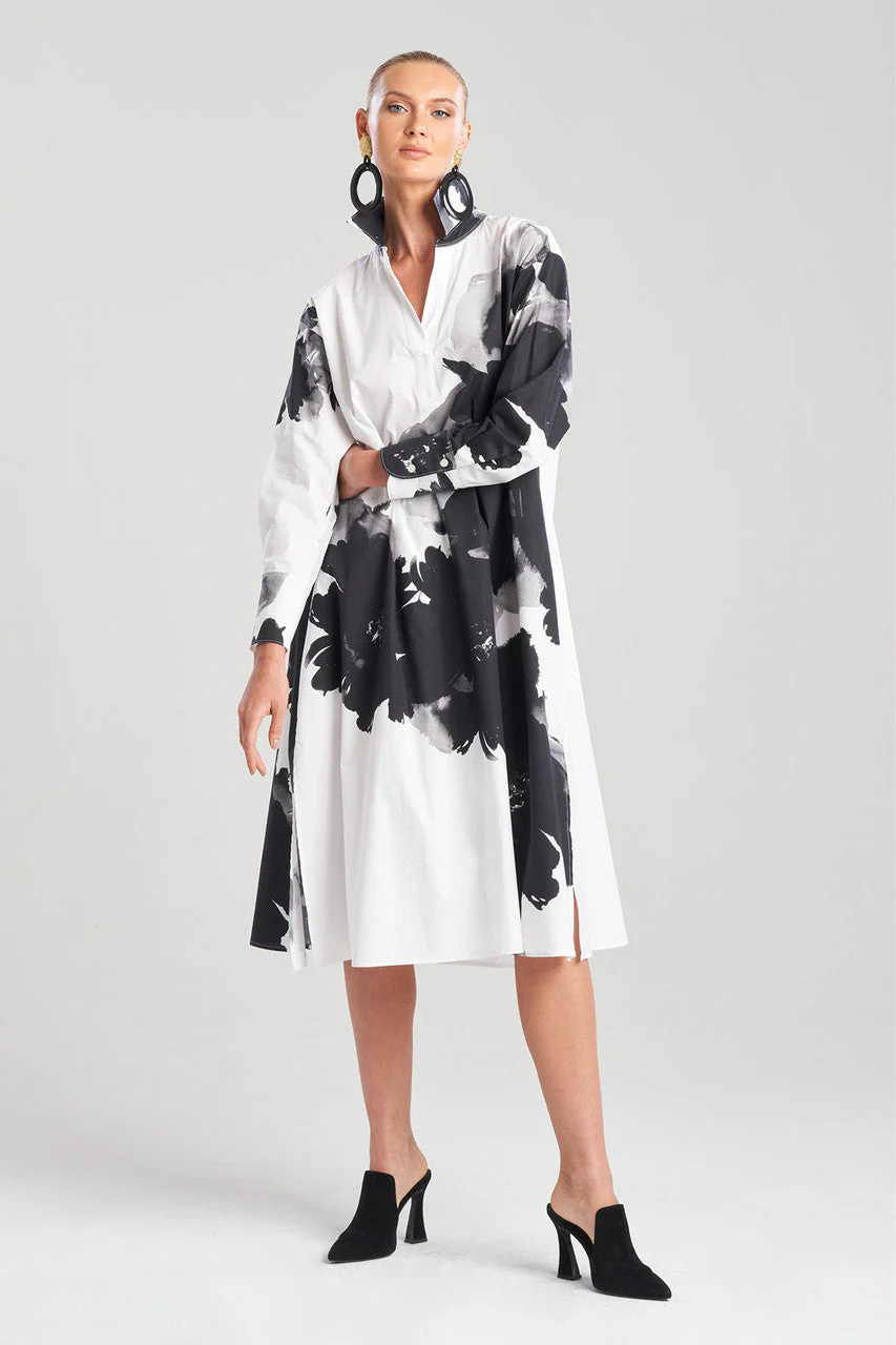 Taichou Cotton Poplin Oversized Half Placket Shirtdress - Image 5