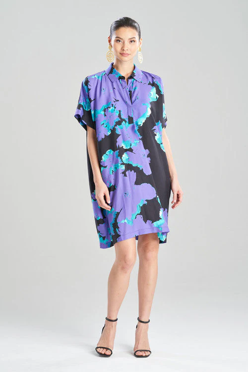 Taichou Cotton Silk Caftan Dress - Image 9