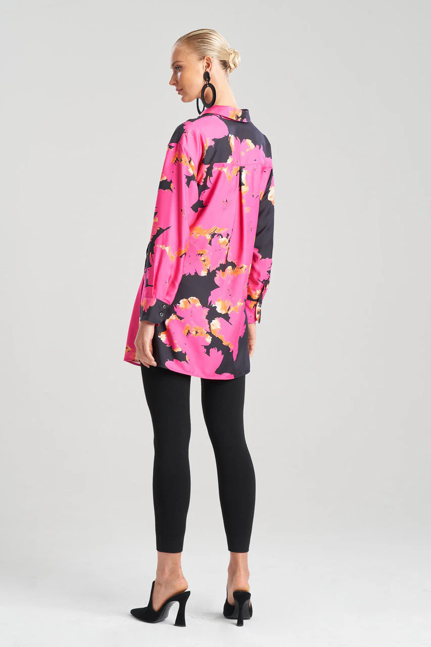 Taichou Cotton Silk Surplice Tie Shirt - Image 2