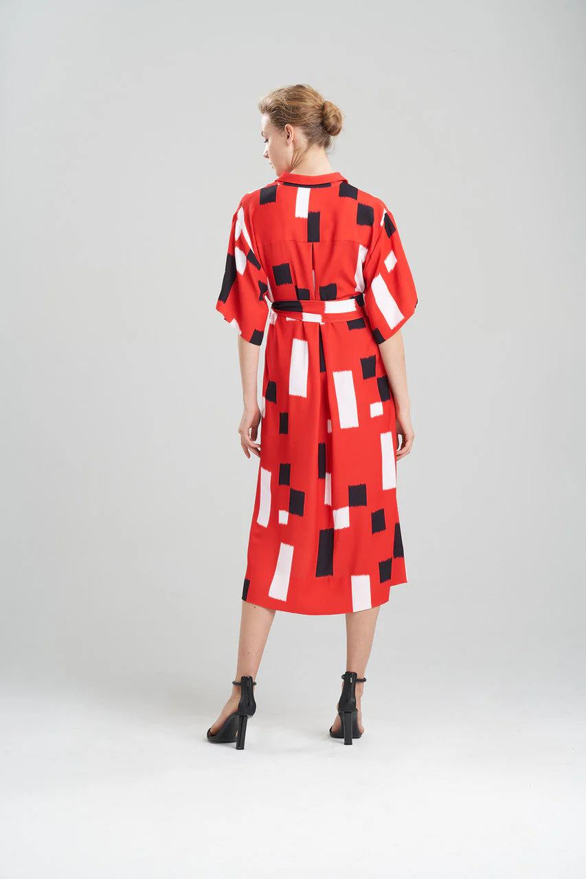 Takara Fluid Crepe Belted Shirtdress - Image 4