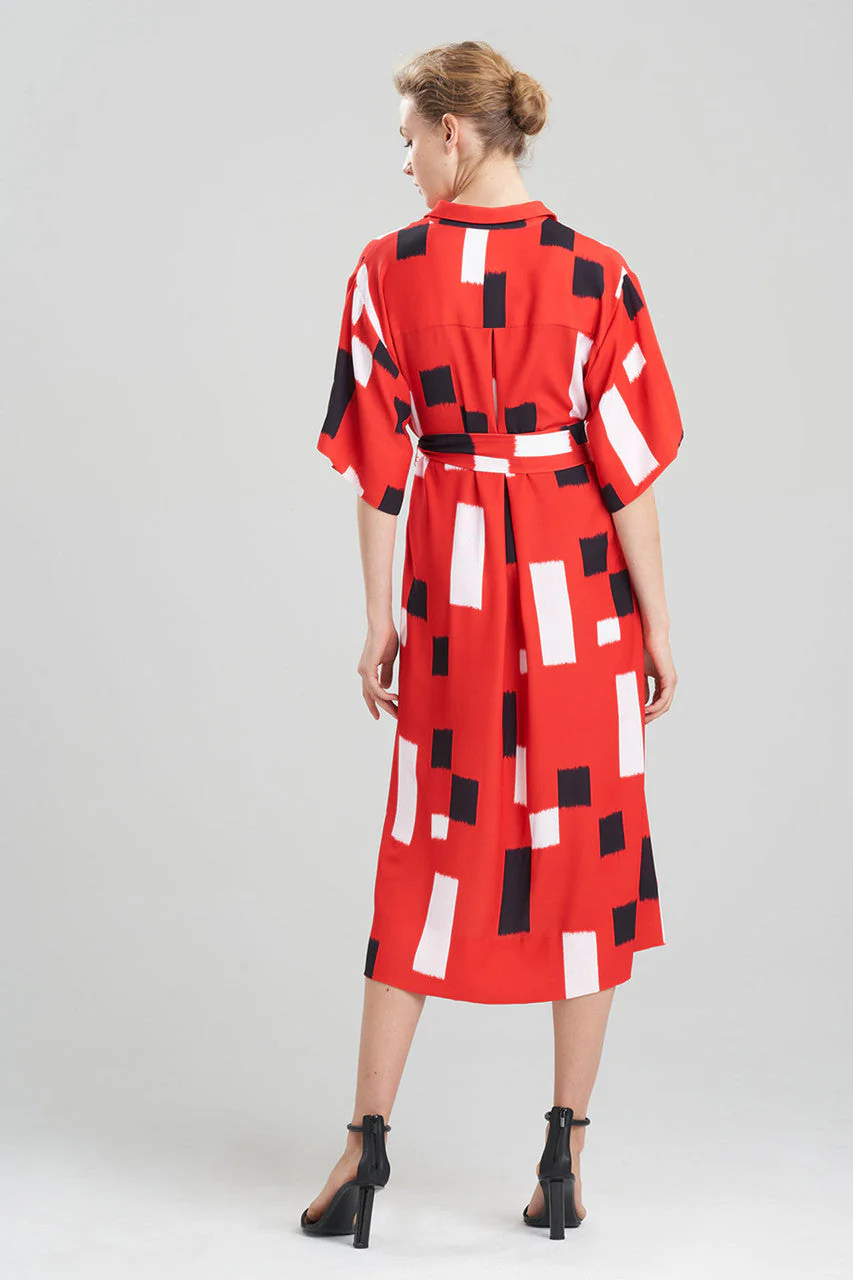 Takara Fluid Crepe Belted Shirtdress - Image 5