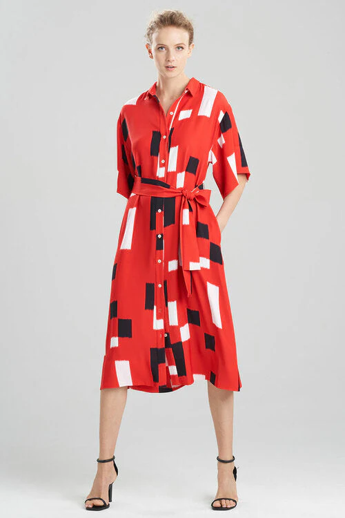Takara Fluid Crepe Belted Shirtdress - Image 8