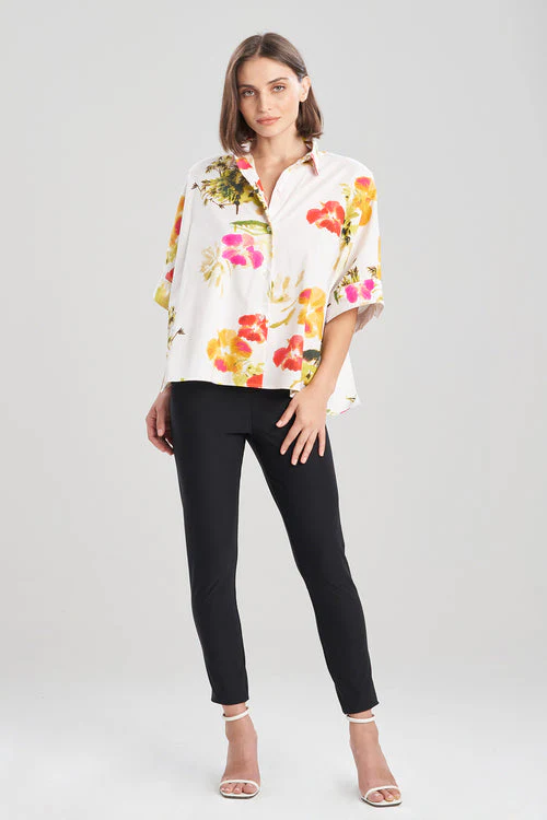 Takeda- Cotton Poplin Caftan Shirt - Image 9