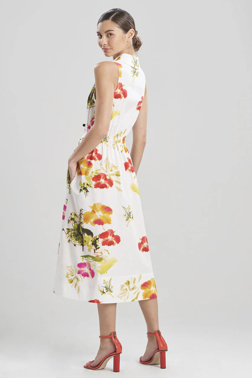 Takeda- Cotton Poplin Halter Shirtdress - Image 3