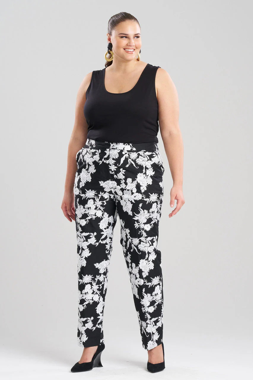 Tangier Embroidered Cotton Tapered Pants - Image 4