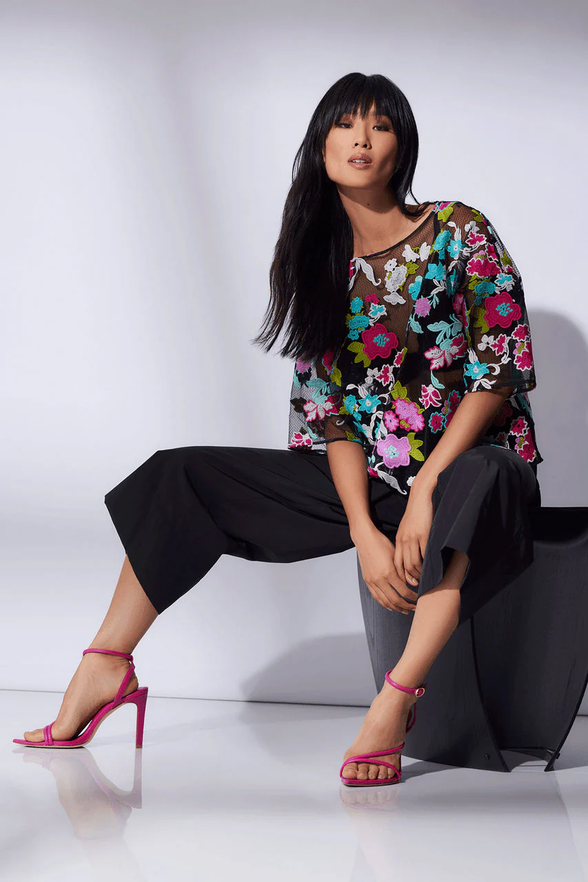 Tangier Embroidered Tulle Top - Image 4