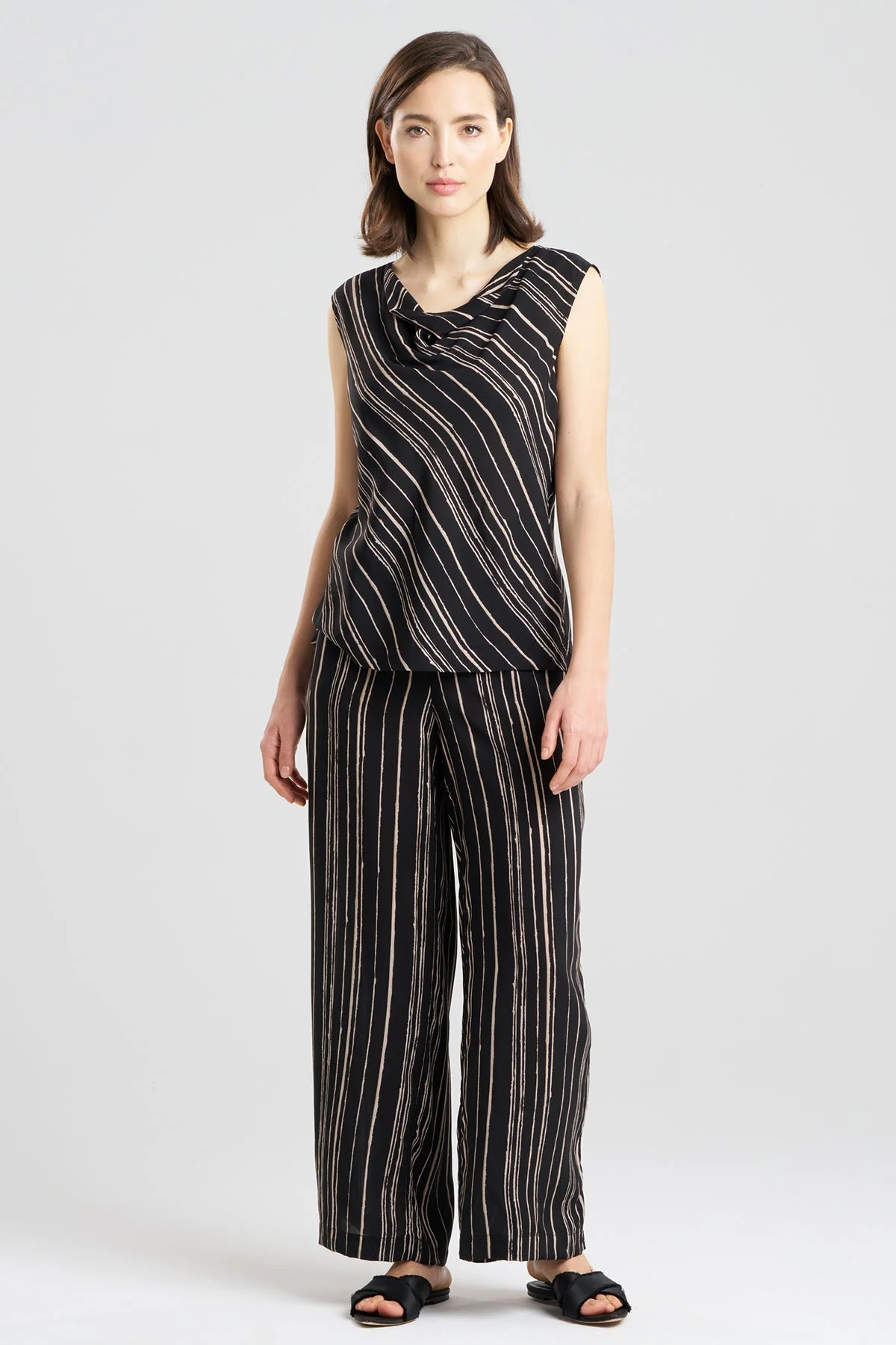 Tate Silk Modal Cowl Top PJ - Image 2