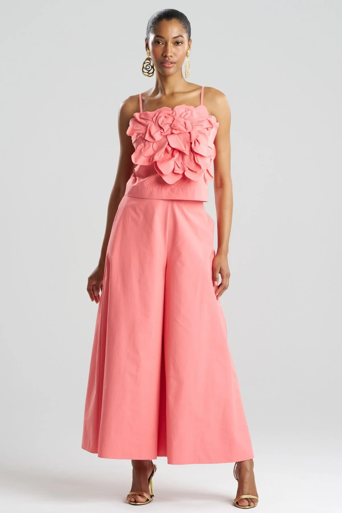 Tech Cotton Taffeta Embroidered Cami - Image 2