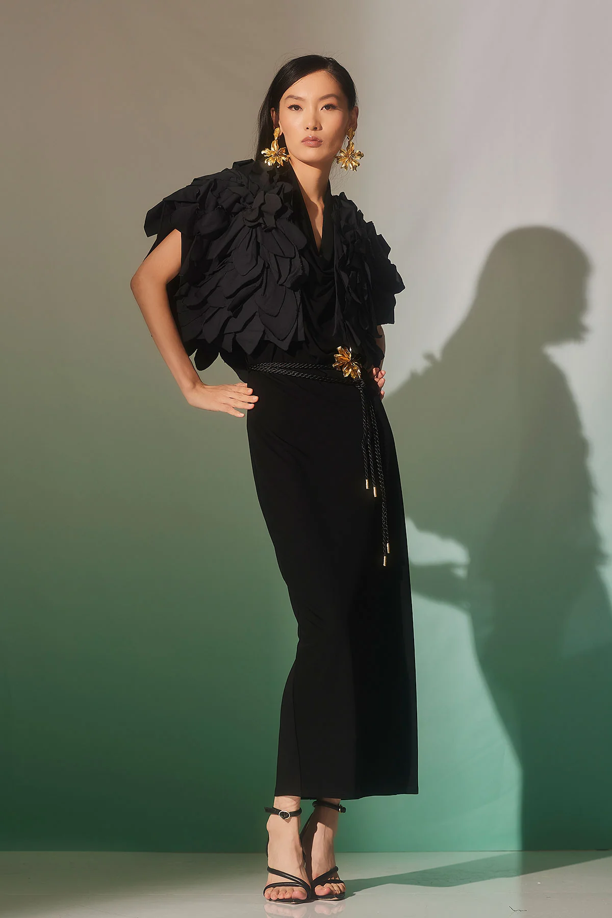 Tech Cotton Taffeta Embroidered Floral Bolero - Image 4