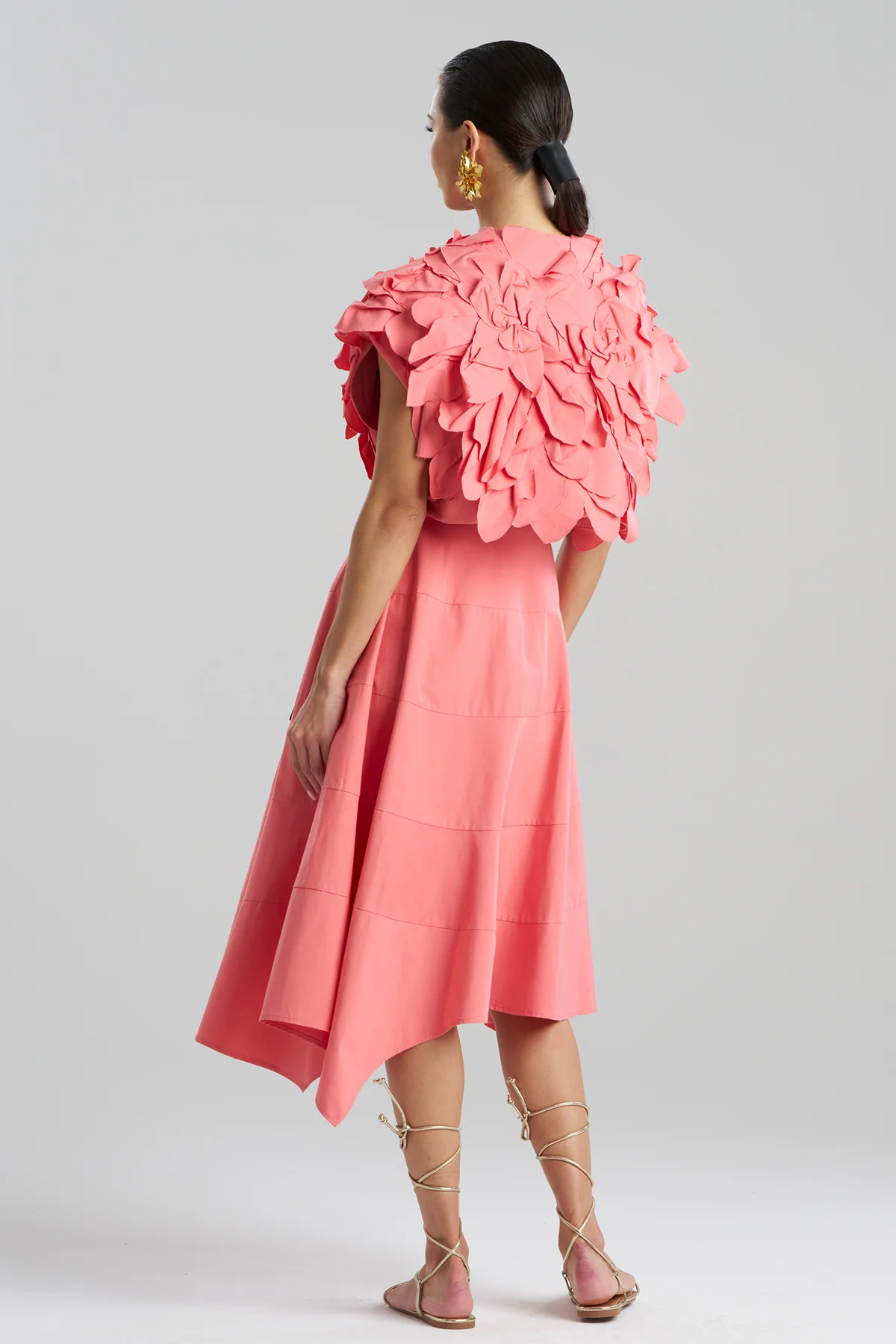 Tech Cotton Taffeta Embroidered Floral Bolero - Image 3