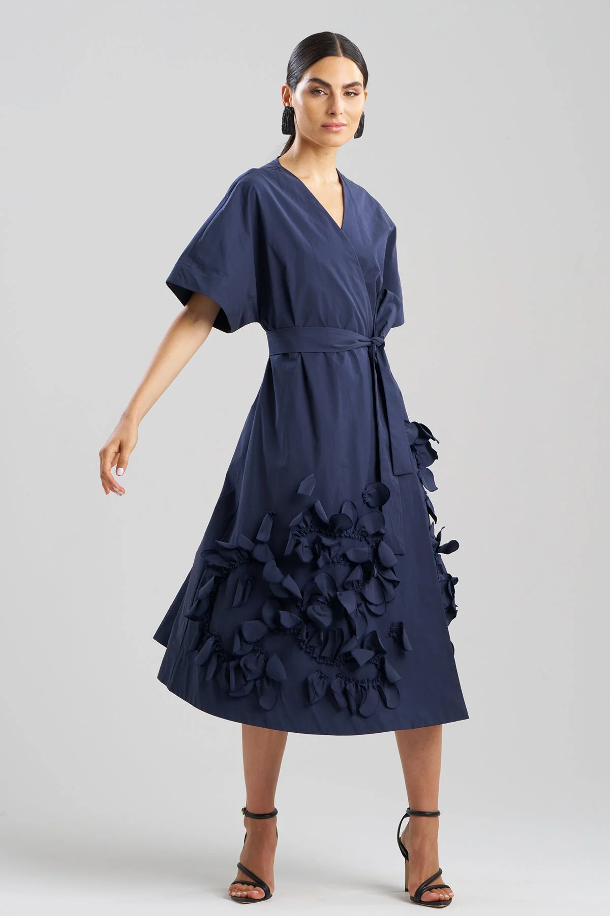Tech Taffeta Embroidered Kimono Dress - Image 2
