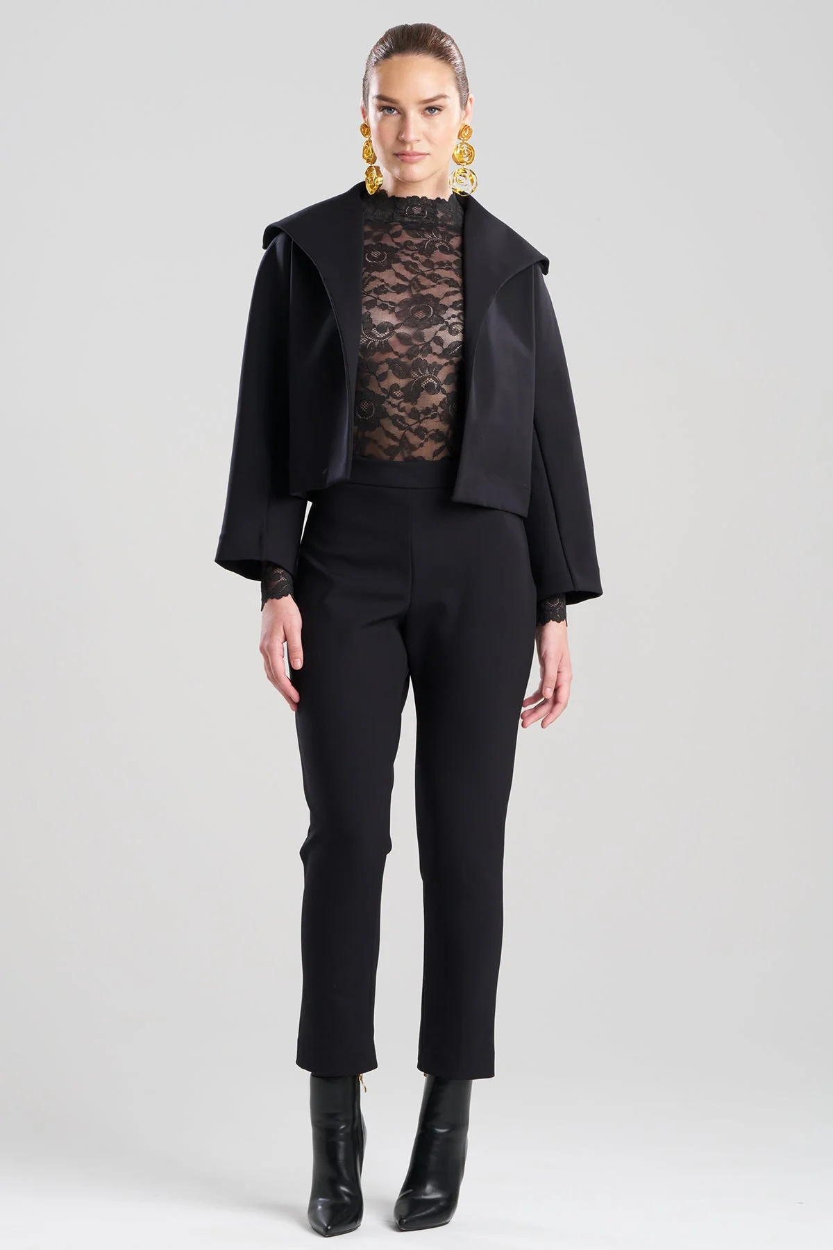 Techno Crepe Stand Collar Jacket - Image 2