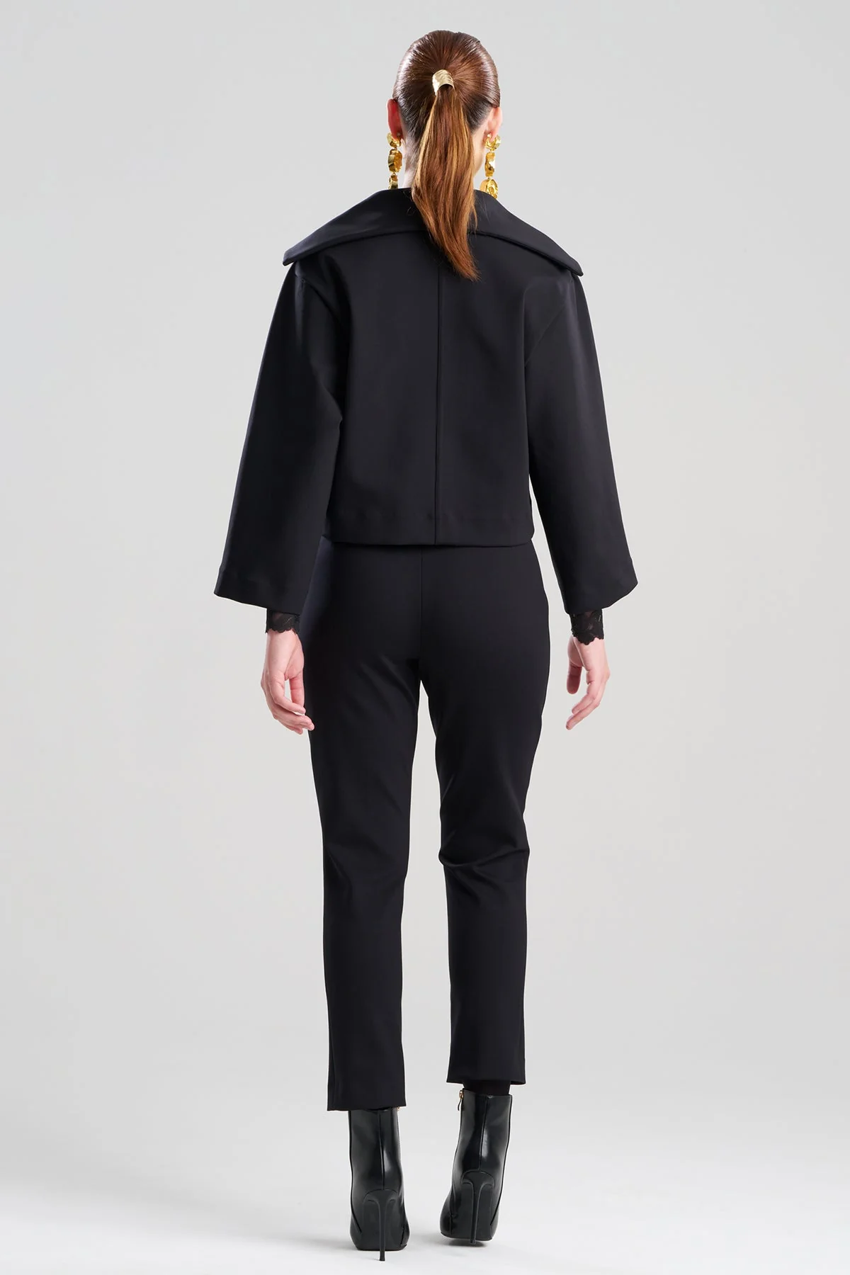 Techno Crepe Stand Collar Jacket - Image 3
