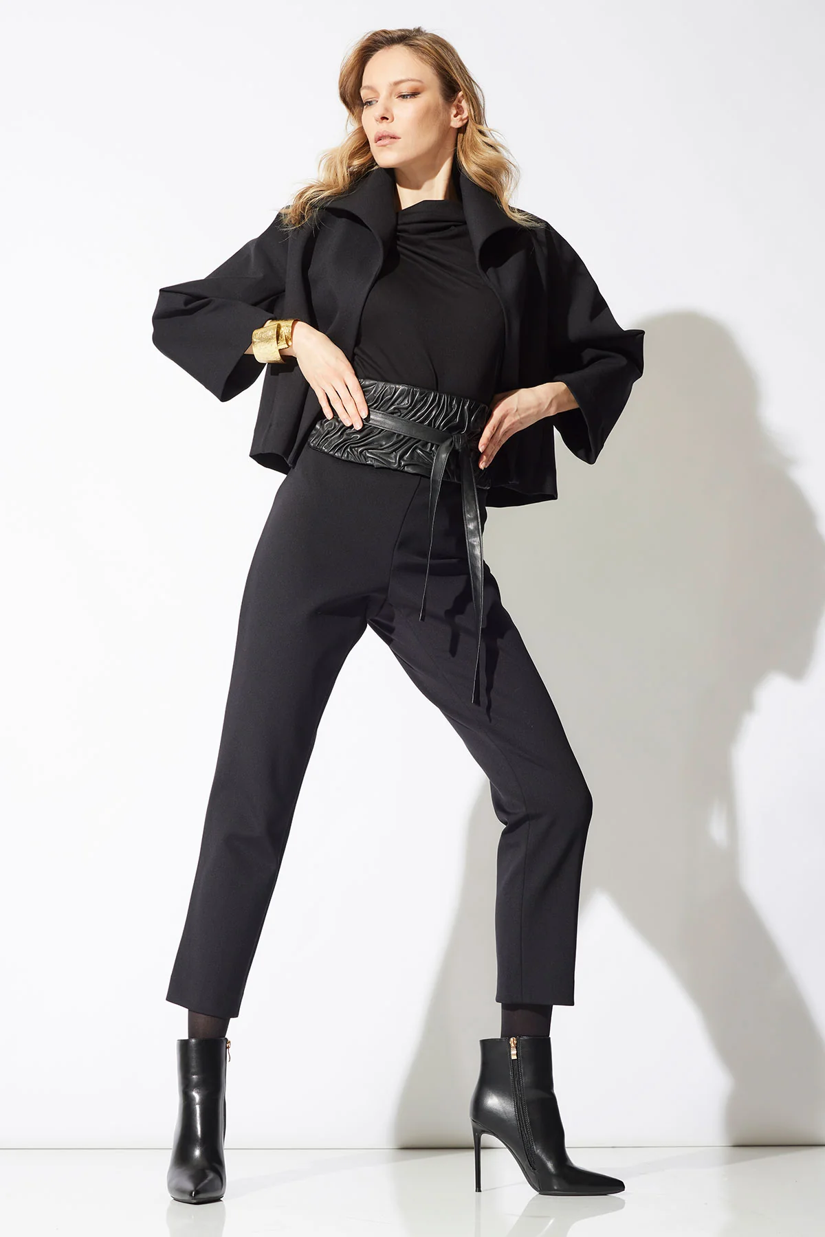 Techno Crepe Stand Collar Jacket - Image 4