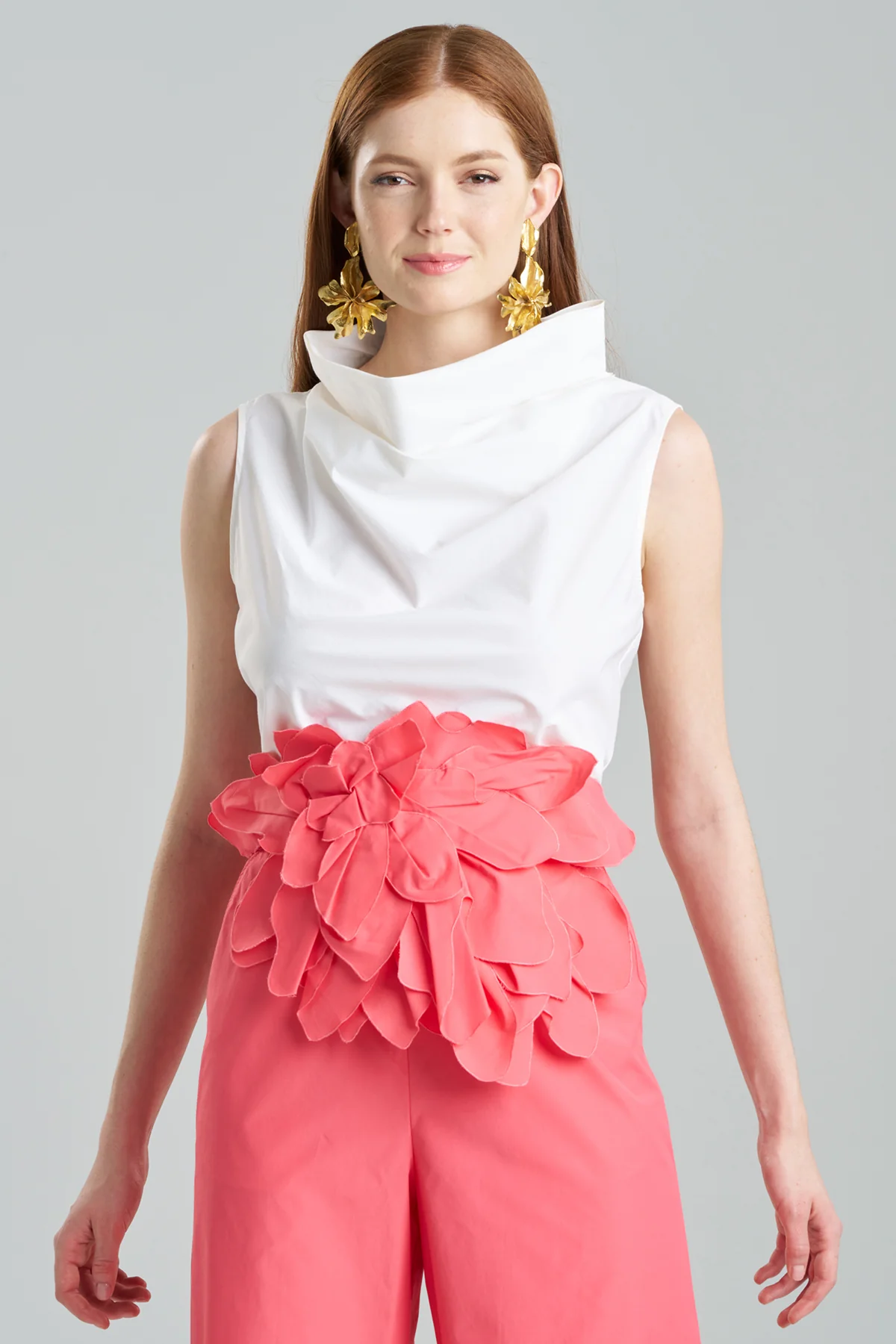 Techno Poplin Embroidered Obi Belt - Image 2