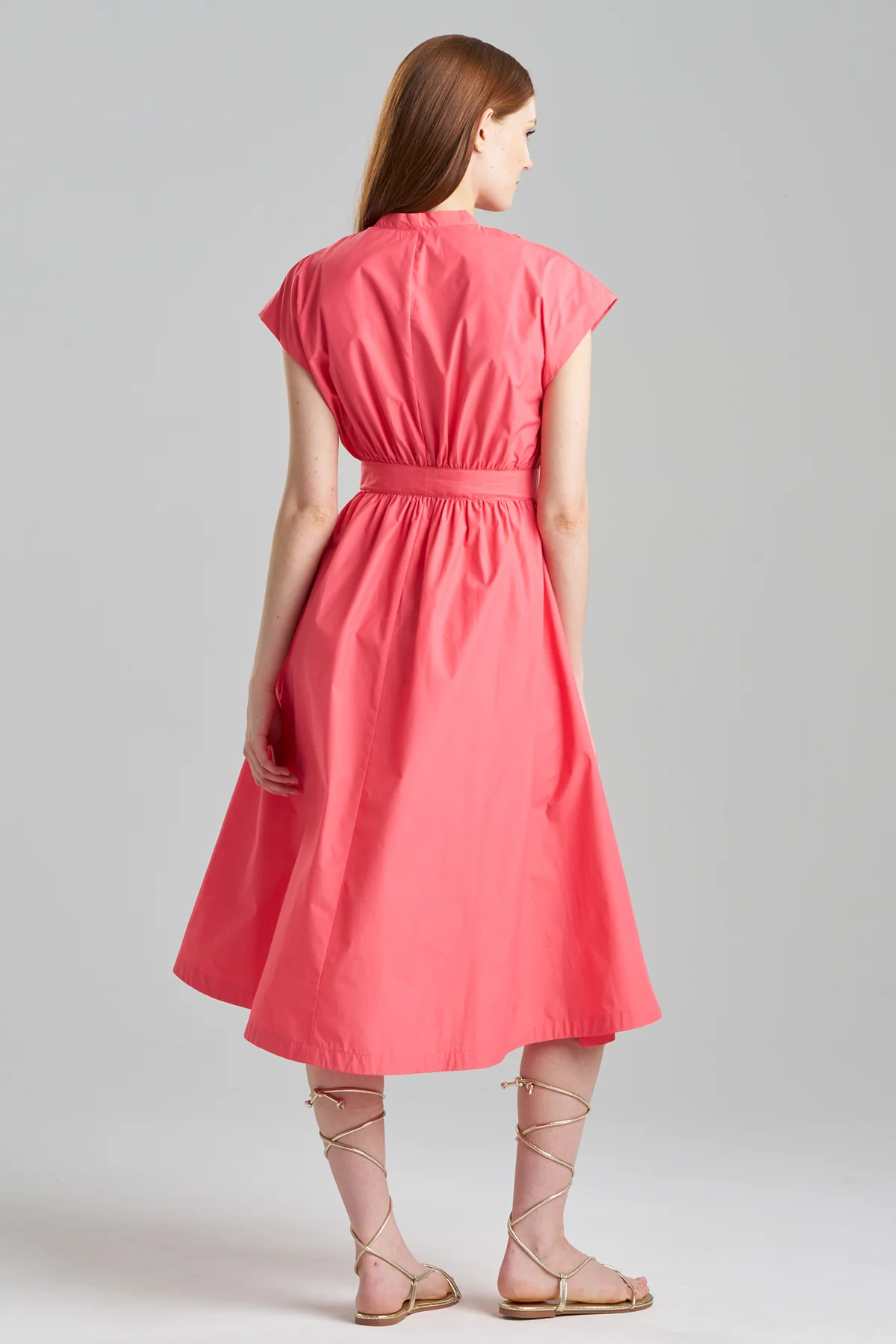 Techno Poplin Tie Front Dress - Image 2