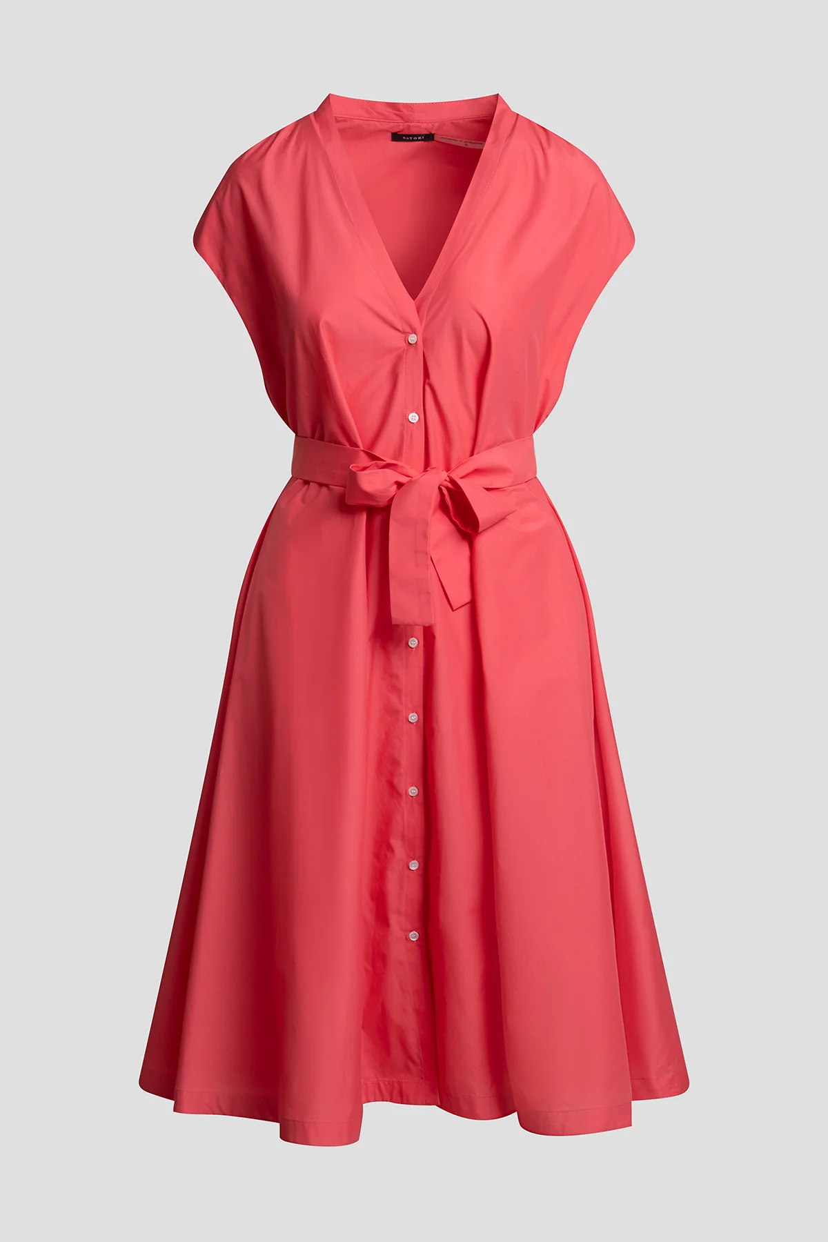 Techno Poplin Tie Front Dress - Image 3