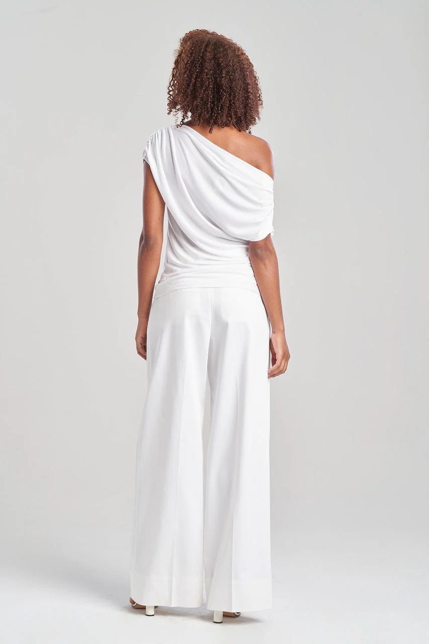 Tencel™ Asymmetrical Drape Top - Image 2
