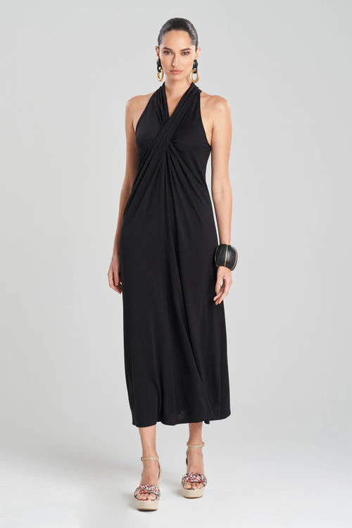TENCEL™ Jersey Crossover Halter Dress - Image 9