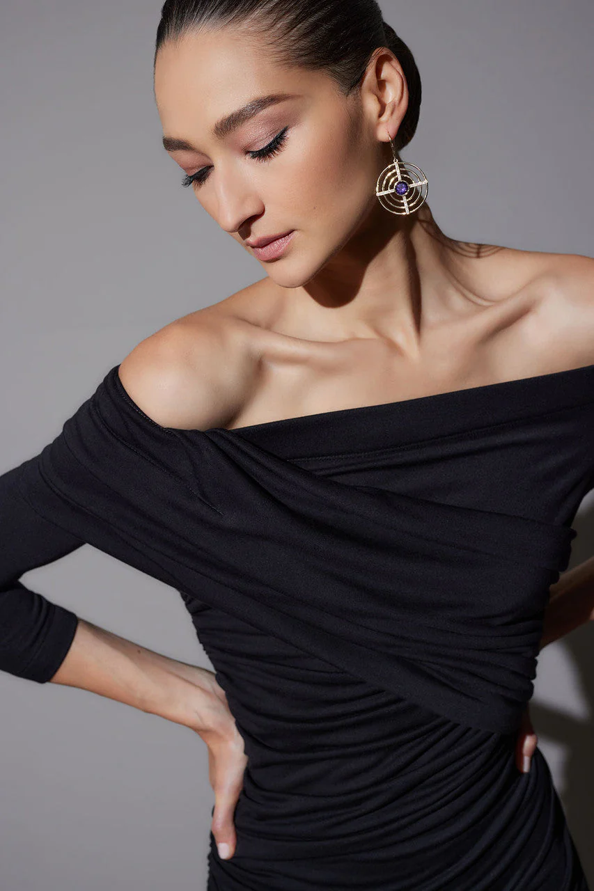 Tencel Jersey Off Shoulder Dress - Image 4