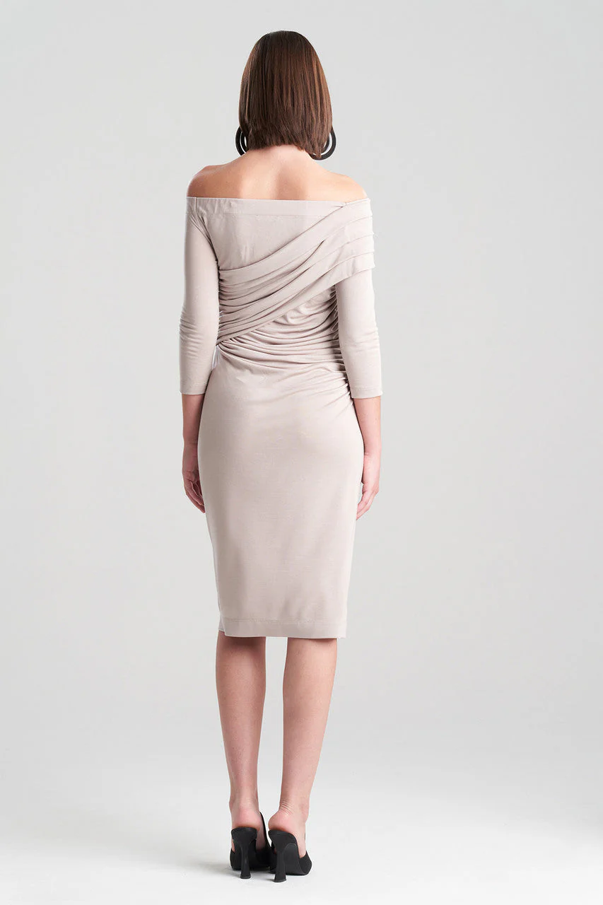 Tencel Jersey Off Shoulder Dress - Image 3