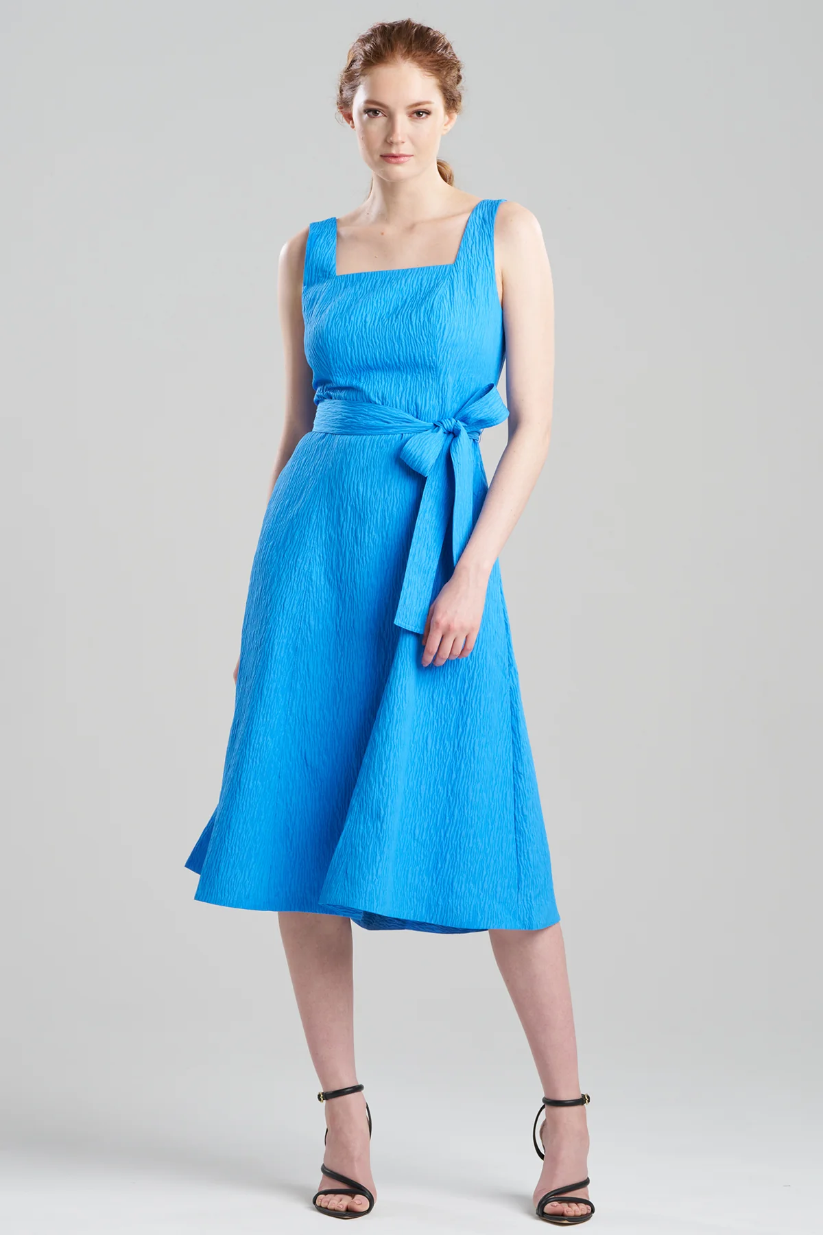 Textured Jacquard Square Tank Dress