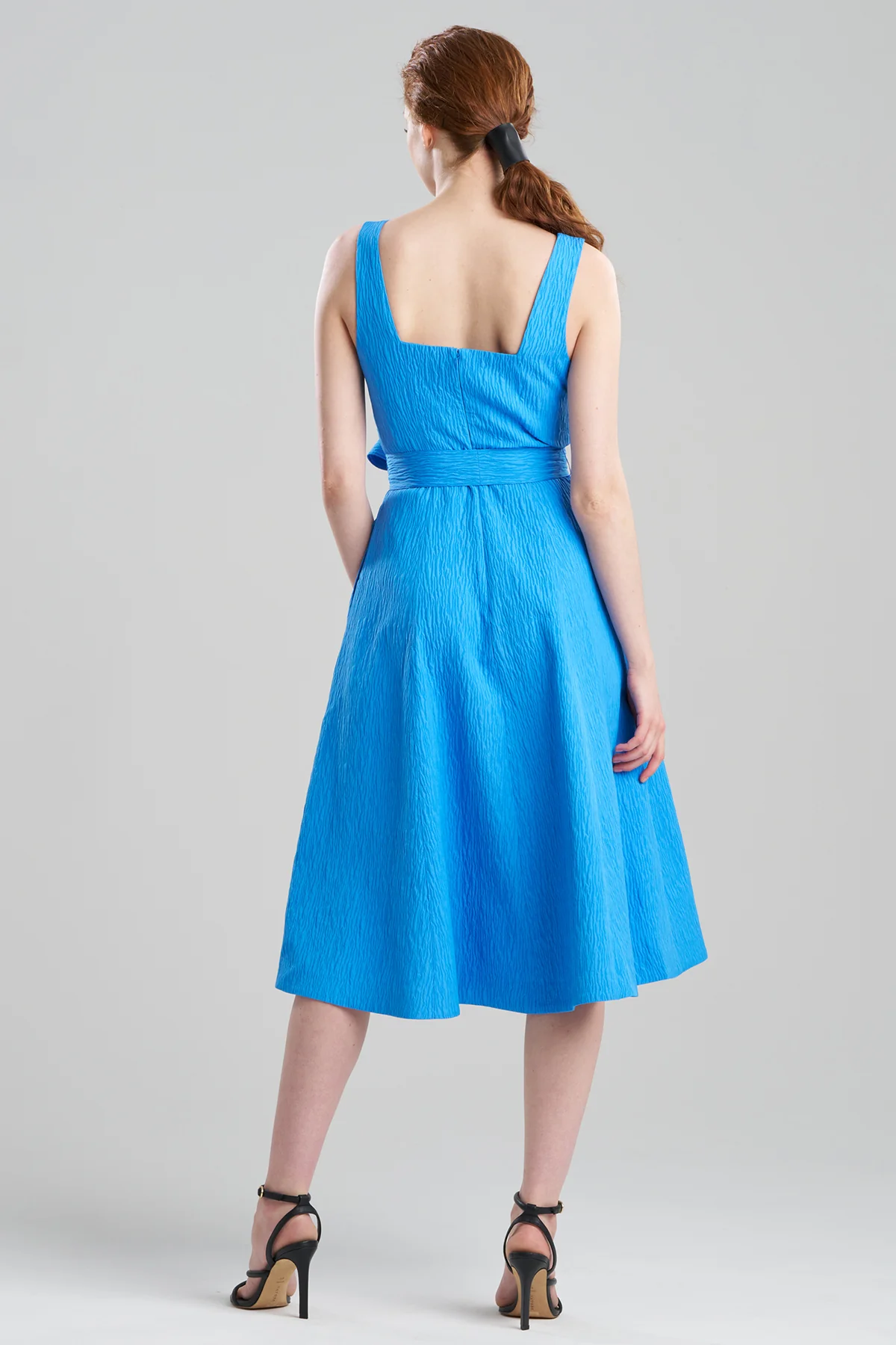 Textured Jacquard Square Tank Dress - Image 2