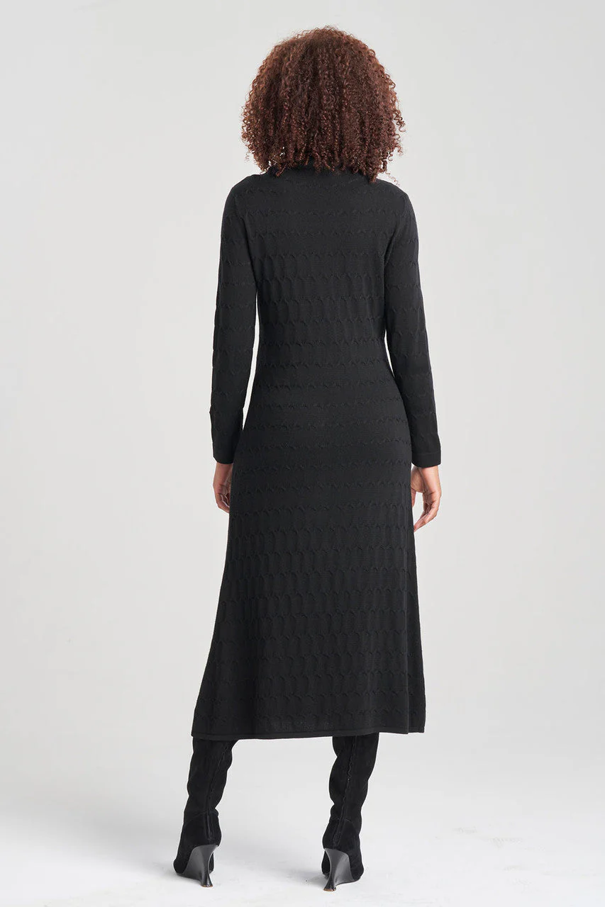 Textured Mandalay Turtleneck Dress - Image 3