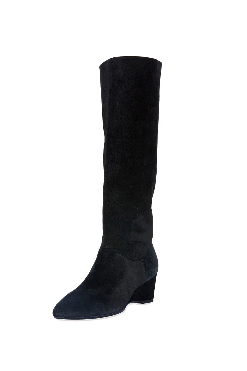Thrill Suede Contour Wedge Tall Slouch Boot - Image 2