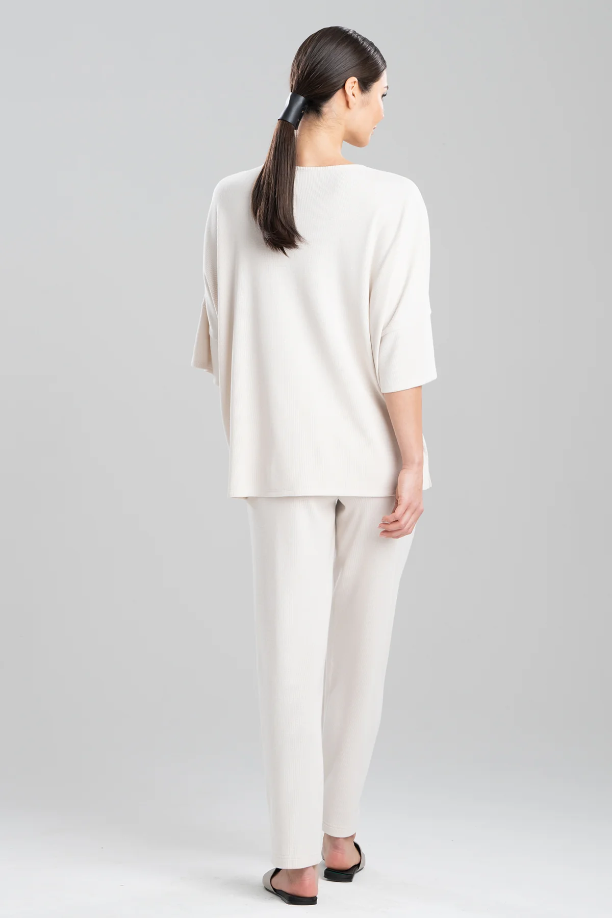 Tranquility Waffle V-Neck Top - Image 2