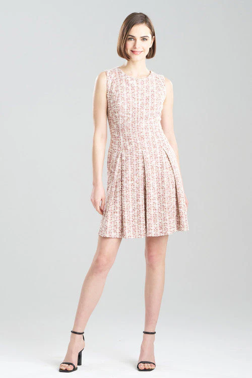 Tweed Pleated Dress - Image 2