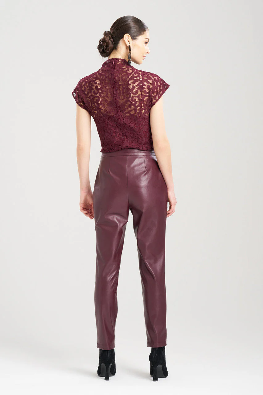 Vegan Luxe Lambskin Ankle Pants - Image 2
