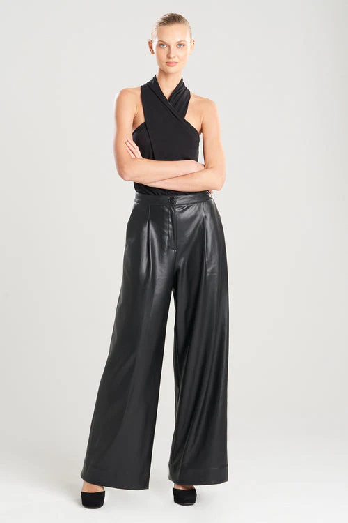 Vegan Luxe Leather Trouser Pants - Image 7