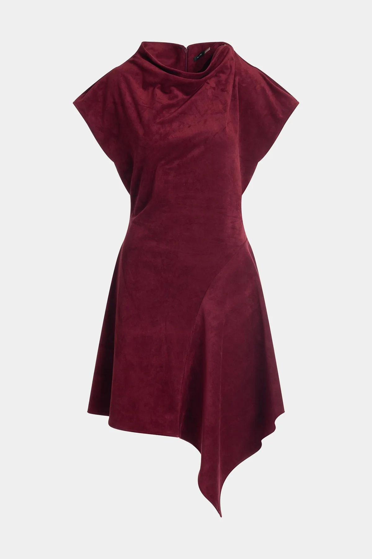 Vegan Luxe Suede Asymmetric Dress - Image 6