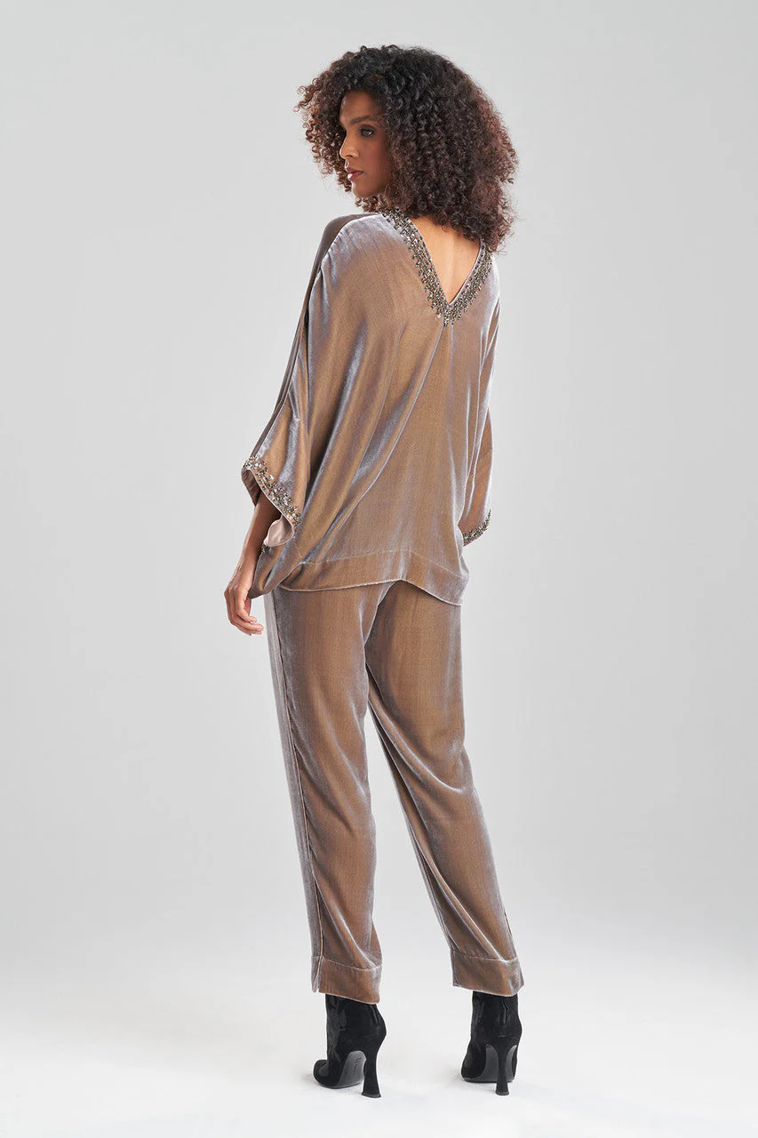 Velvet Kimono Embellished Top - Image 2