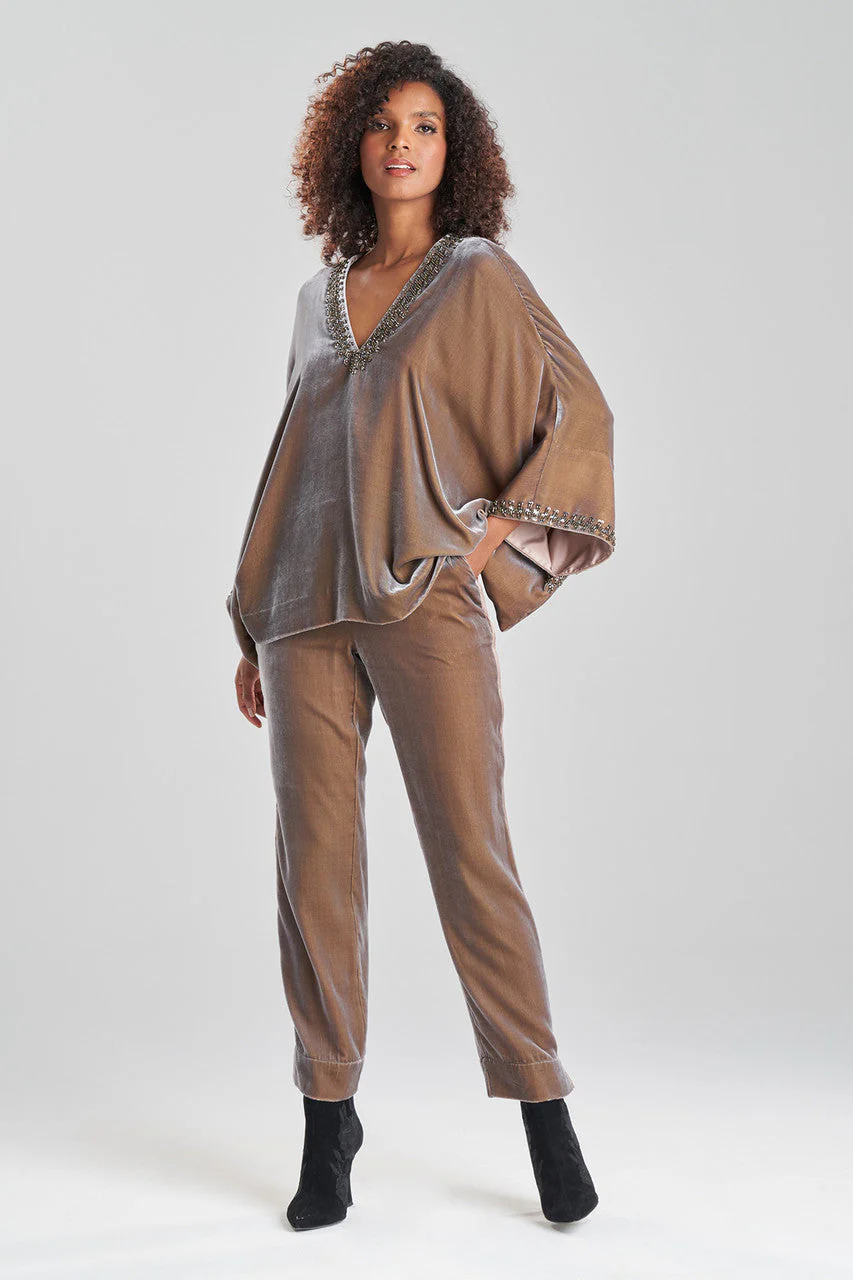 Velvet Kimono Embellished Top - Image 3