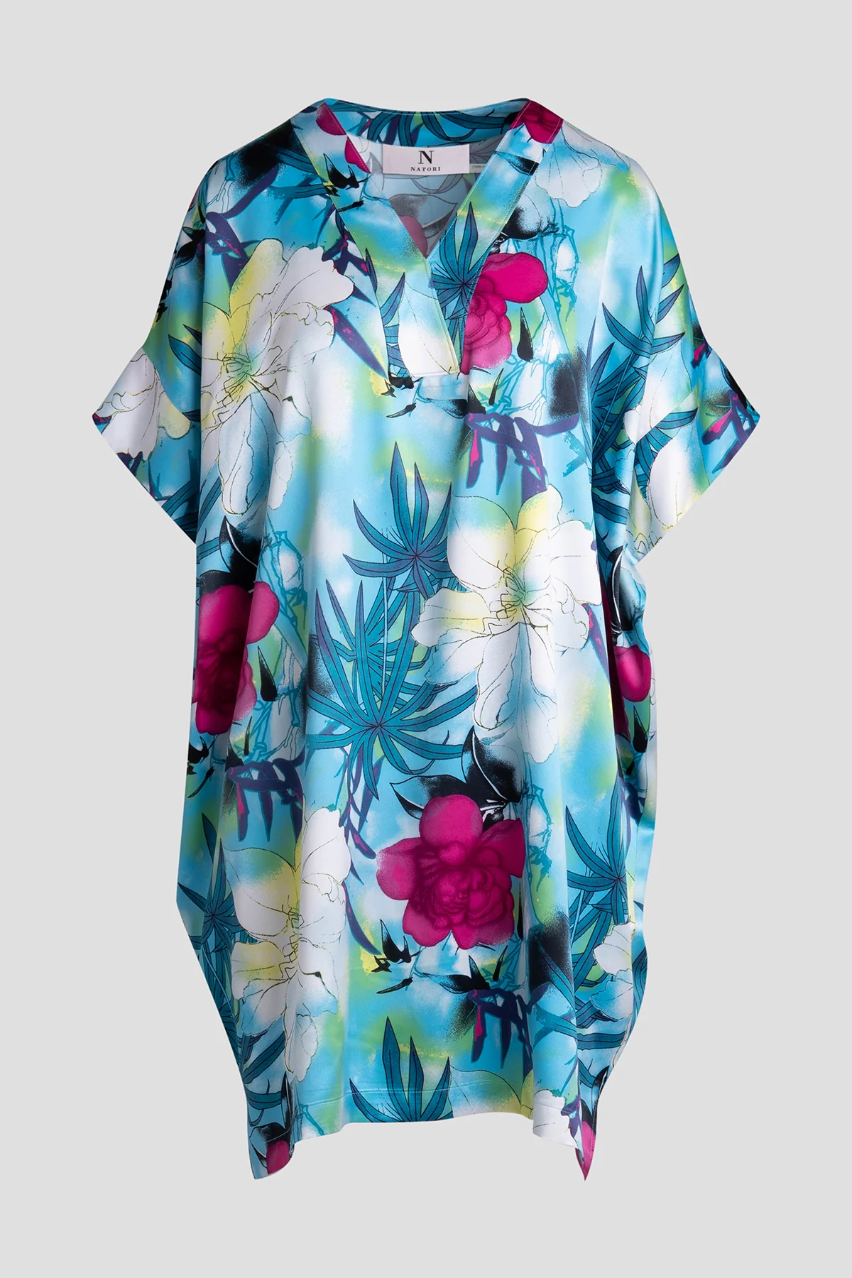 Viva Printed Satin Sleepshirt - Image 3