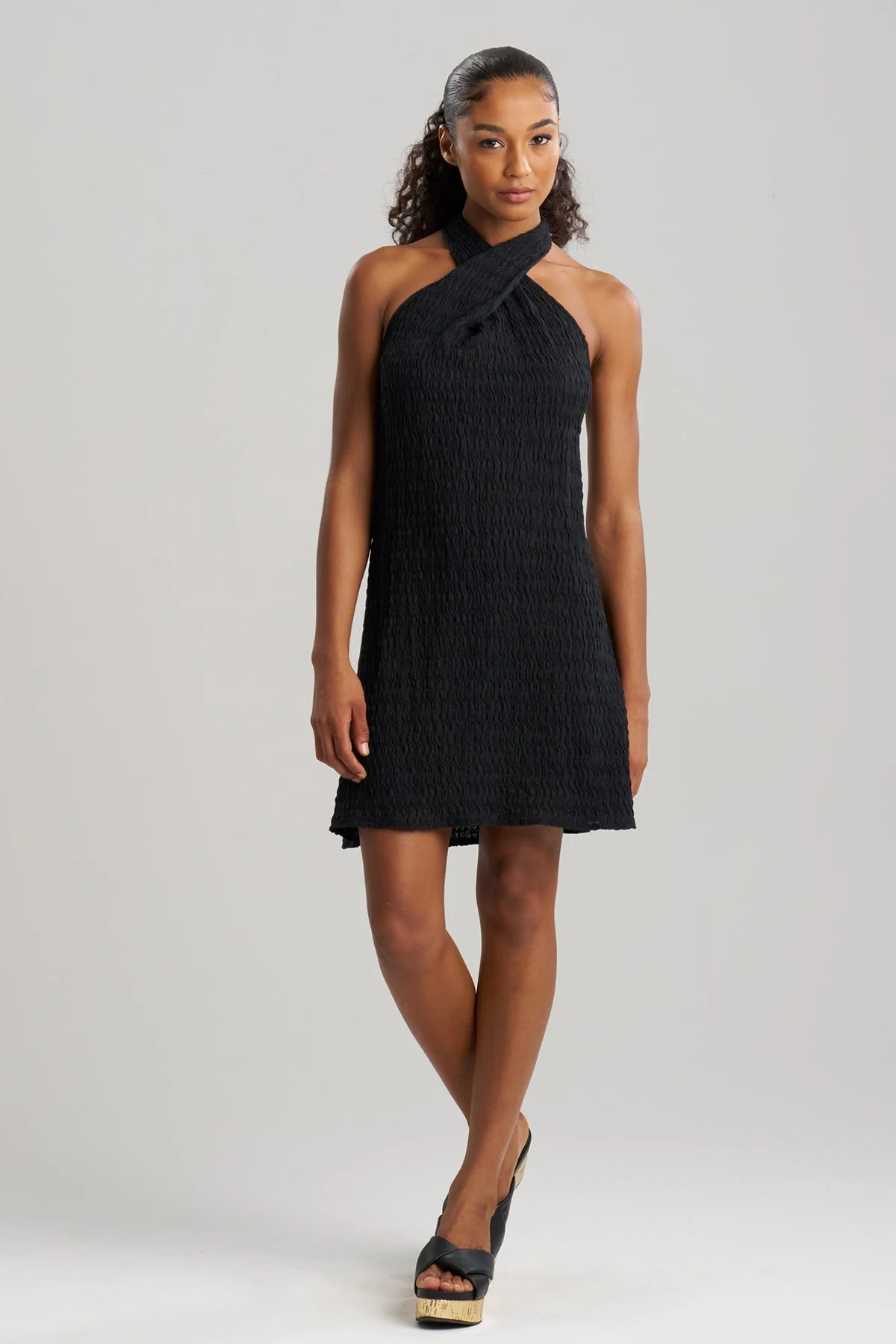Waves Mini Halter Dress - Image 2