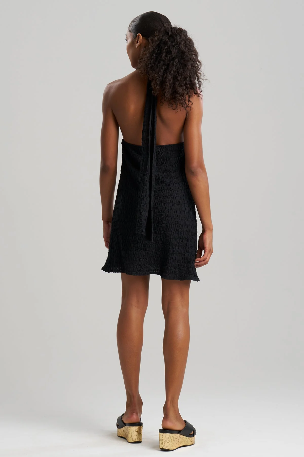 Waves Mini Halter Dress - Image 3