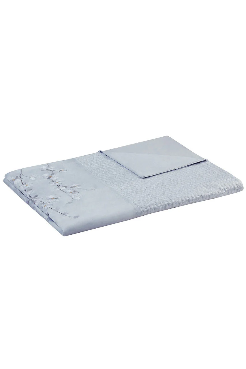 White Orchid Quilted Embroidery Duvet Cover - Image 2
