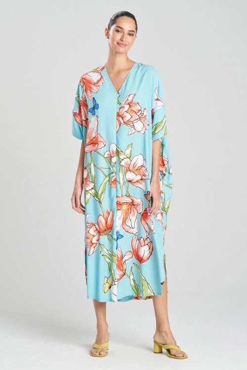 Wild Poppy Zip Caftan