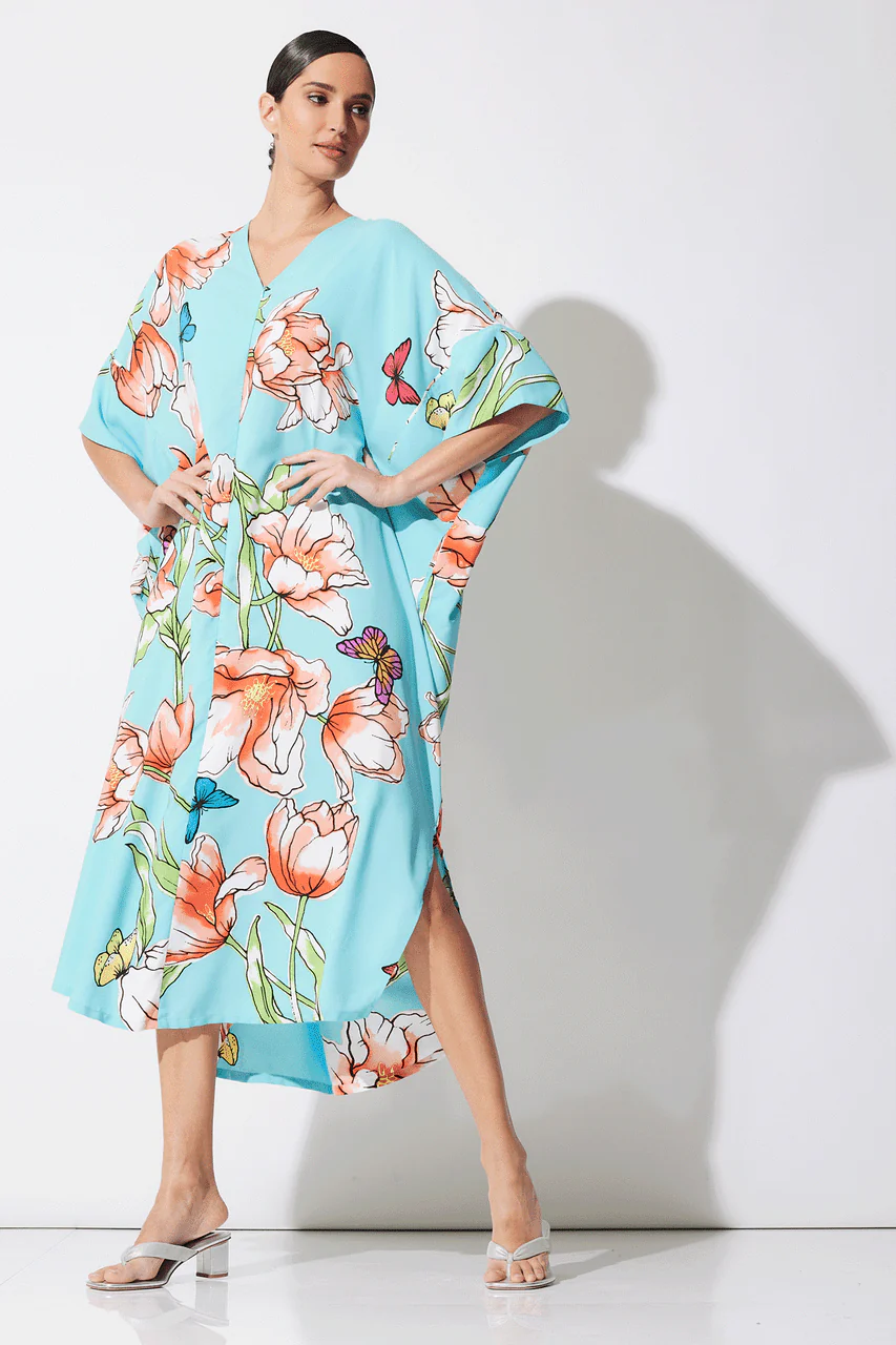 Wild Poppy Zip Caftan - Image 4