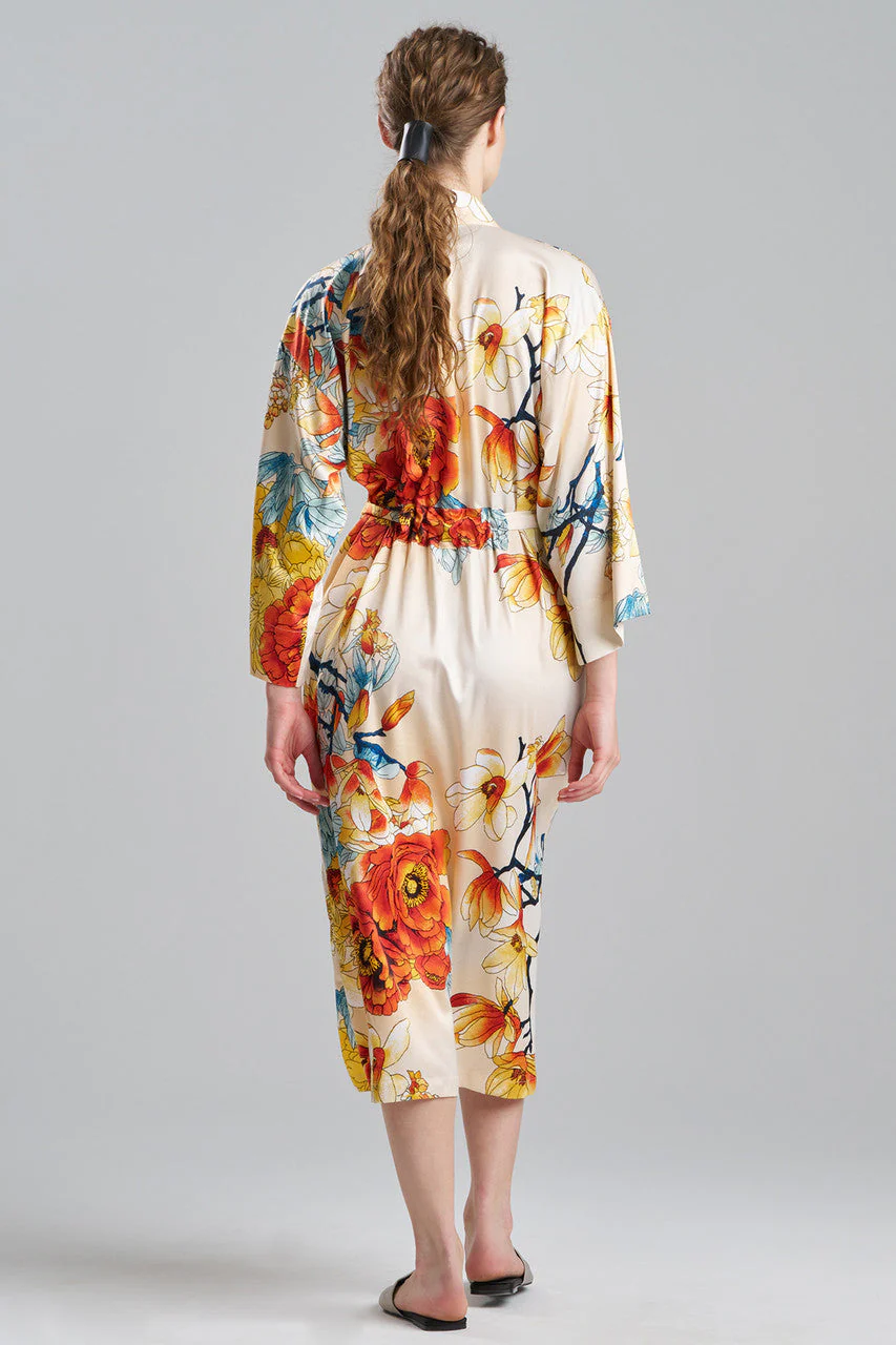 Winter Peony Satin Robe - Image 2