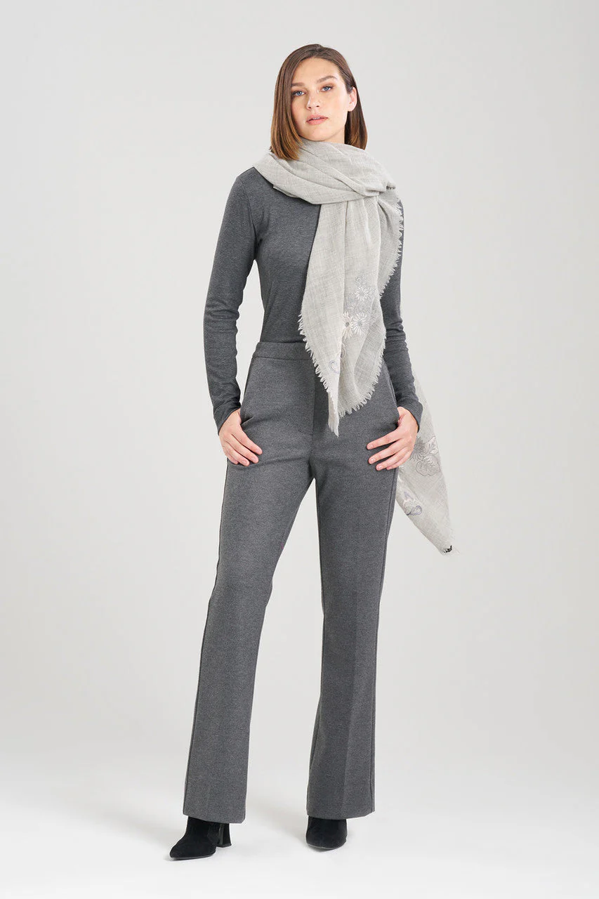 Wool Embroidered Scarf - Image 2