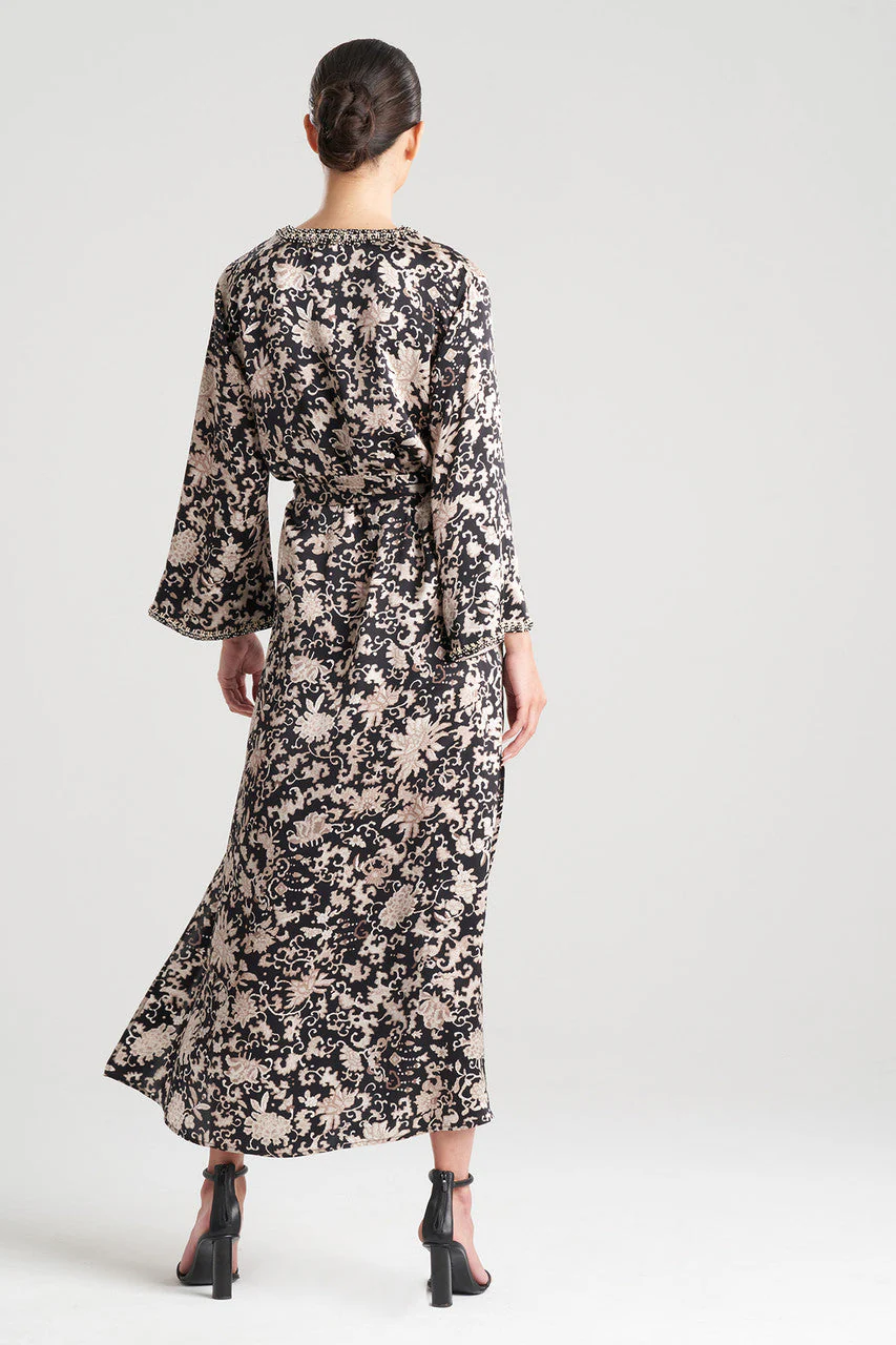 Yasugi Charmeuse Silk Beaded Caftan - Image 2