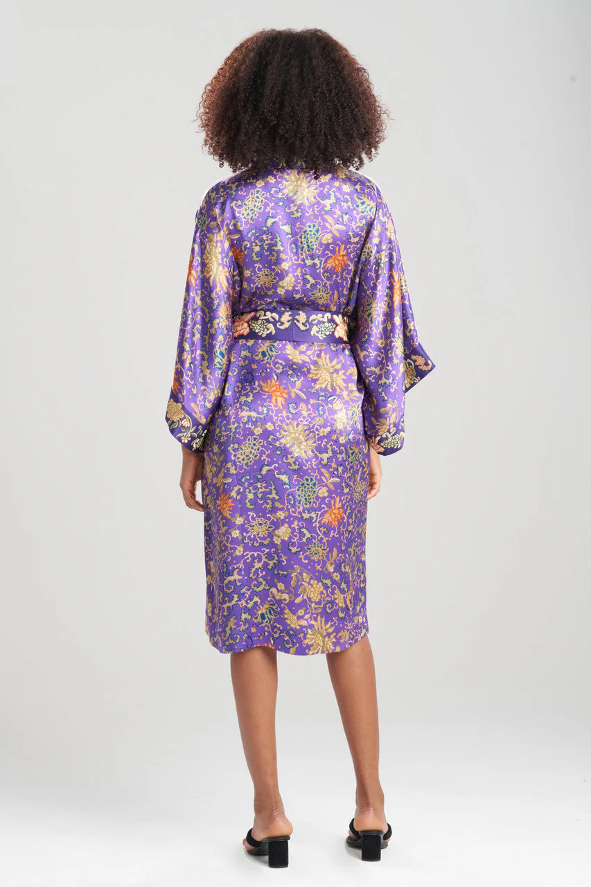 Yasugi Charmeuse Silk Short Robe - Image 2