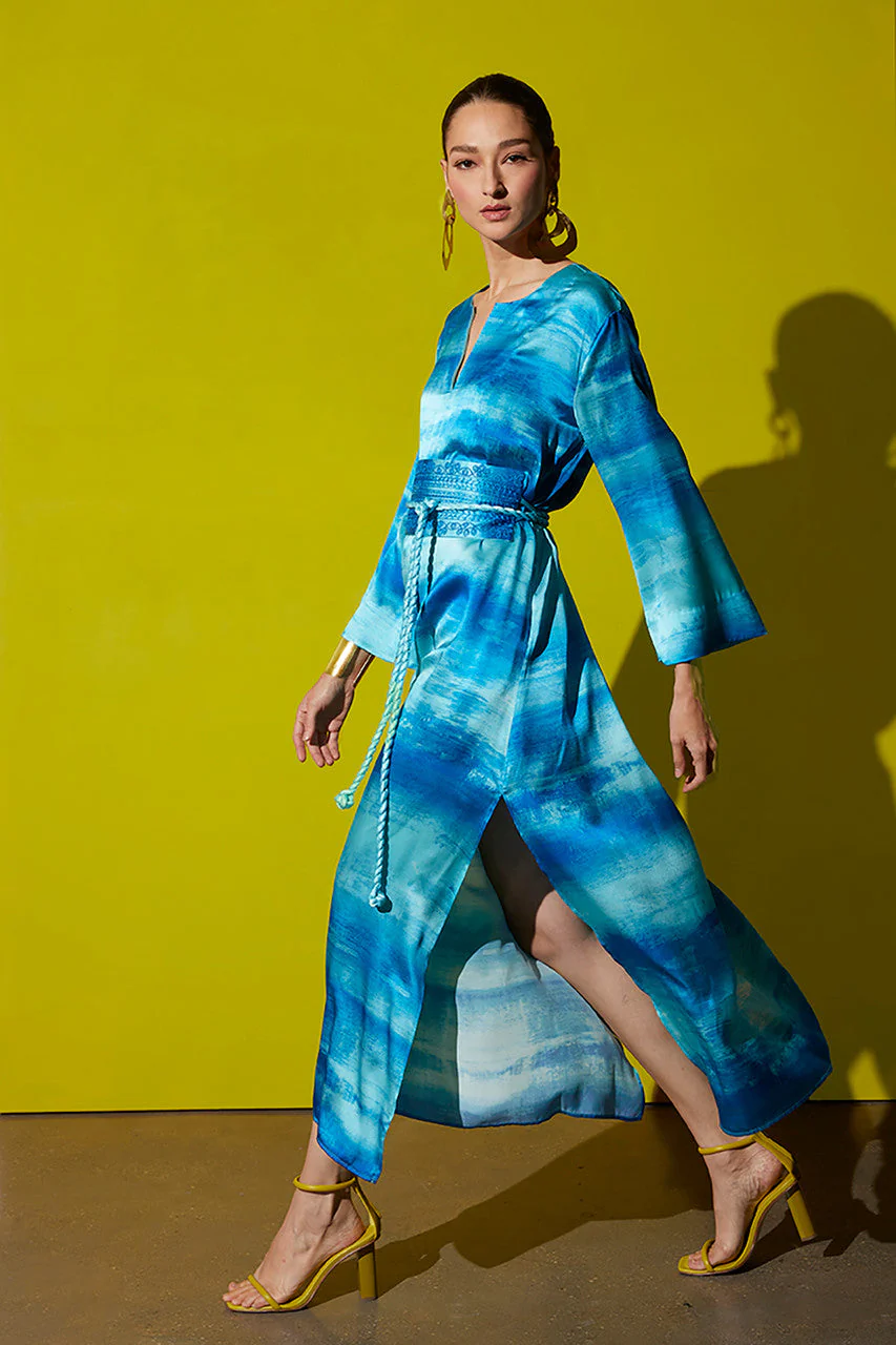 Yoriko Silk Caftan - Image 5