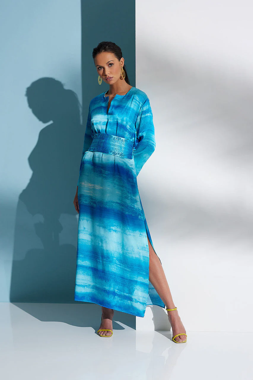 Yoriko Silk Caftan - Image 6